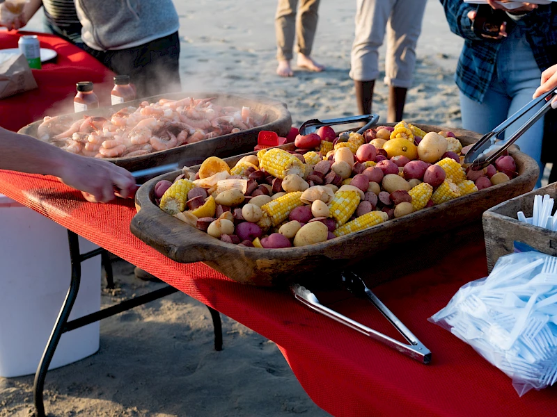 Lowcountry beachside cookout