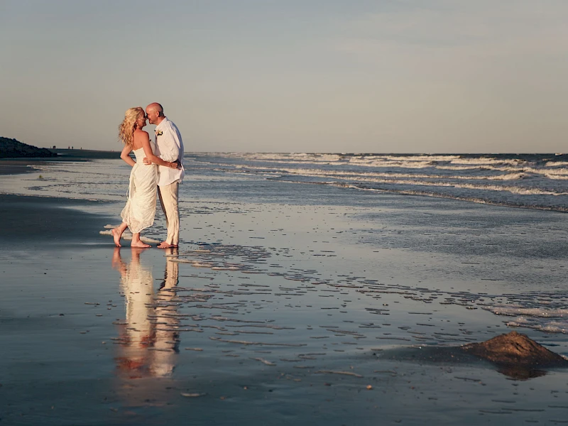 Beach Wedding Couple