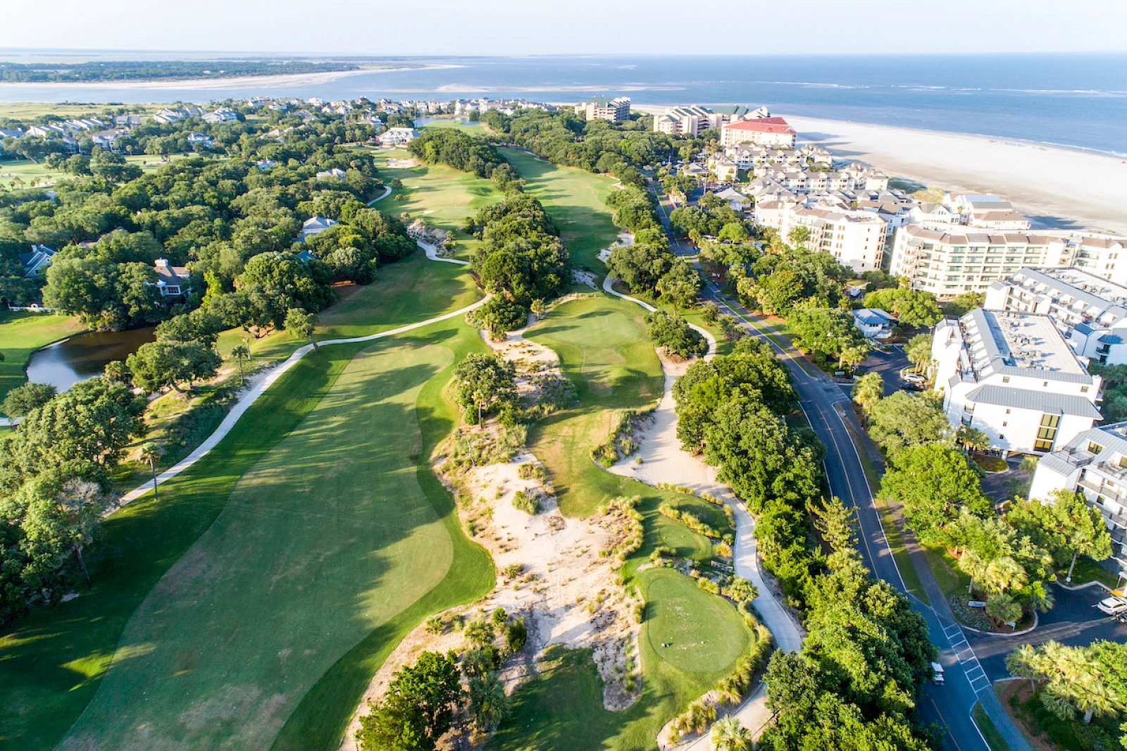 Ariel of Wild Dunes & Links Golf Course