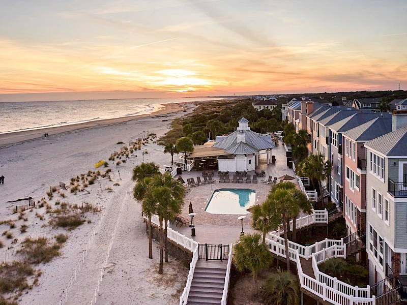 Aerial of Grand Pavilion and Beach