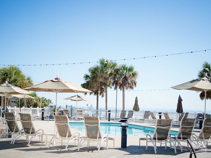 Grand Pavilion Pool Deck overlooking the Atlantic Ocean