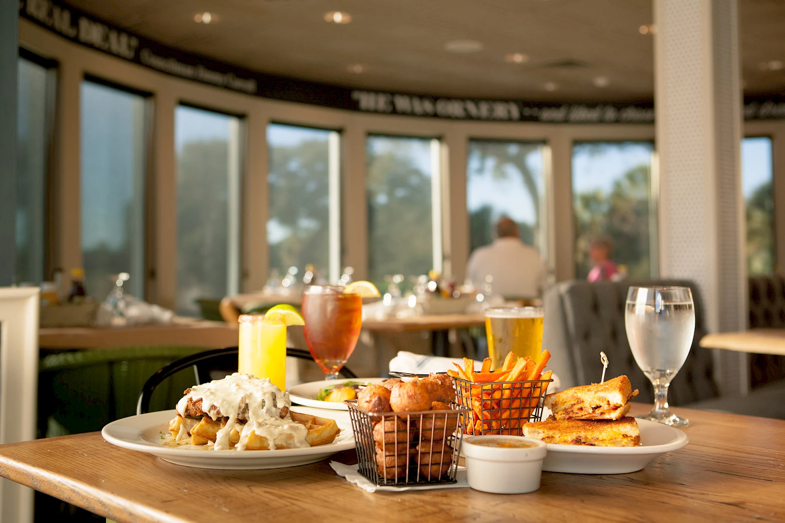 Dining at Huey's Southern Eats