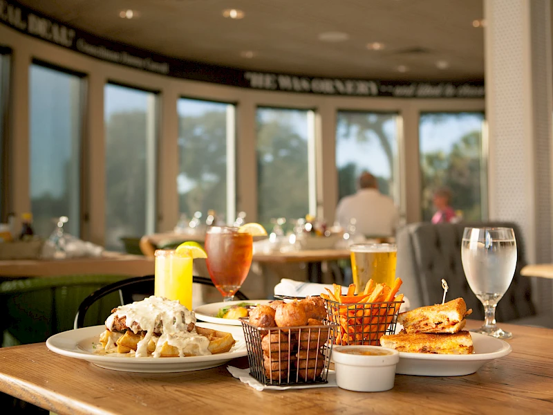 Dining at Huey's Southern Eats